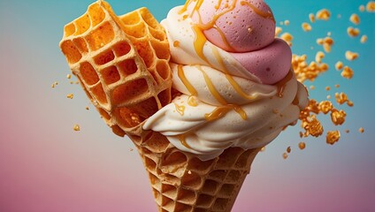 Wall Mural - ice cream cone