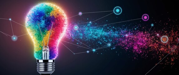 Poster - Futuristic Light Bulb Innovation