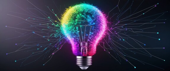 Poster - Futuristic Light Bulb Innovation