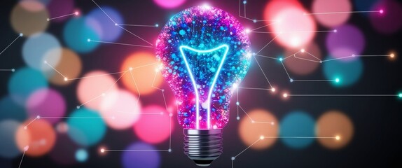 Poster - Futuristic Light Bulb Innovation