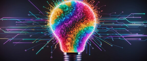 Poster - Futuristic Light Bulb Innovation
