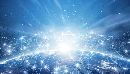 Poster - Global Network of Interconnected Nodes Surrounding Earth