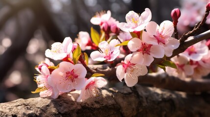 Sticker - pink flowers