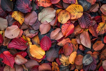 Poster - A close-up shot of a cluster of leaves