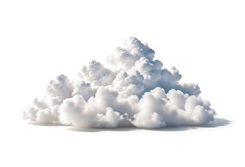 white cloud isolated white background high resolution high details vibrant