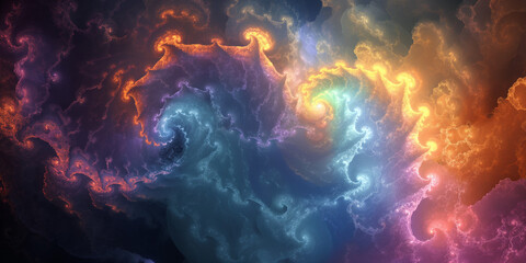 Wall Mural - abstract fractal background