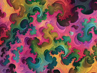 Wall Mural - abstract fractal background