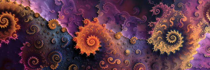 Wall Mural - abstract 3d fractal background
