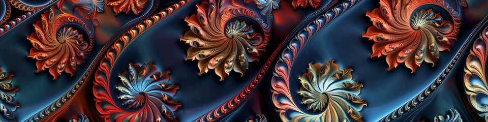 Sticker - abstract fractal background