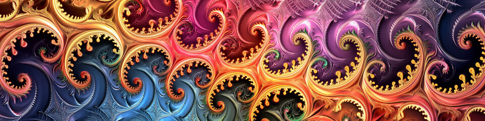 Sticker - abstract fractal background