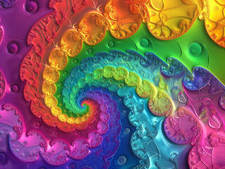 Wall Mural - abstract fractal background