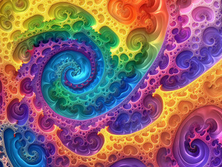 Wall Mural - abstract fractal background