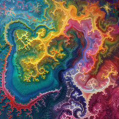 Wall Mural - abstract fractal background
