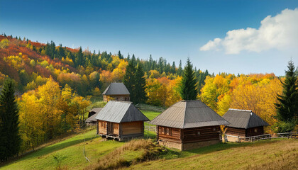 Wall Mural - autumn in the mountains