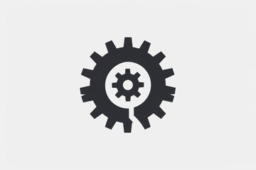 Poster - A high-contrast image of a gear wheel's intricate details, suitable for use in technical or mechanical context