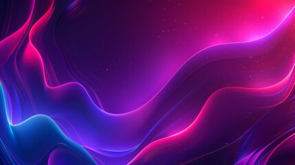 Wall Mural - Abstract background forming a wavy pattern with blue and purple lights, perfect for any project that requires a modern and stylish look