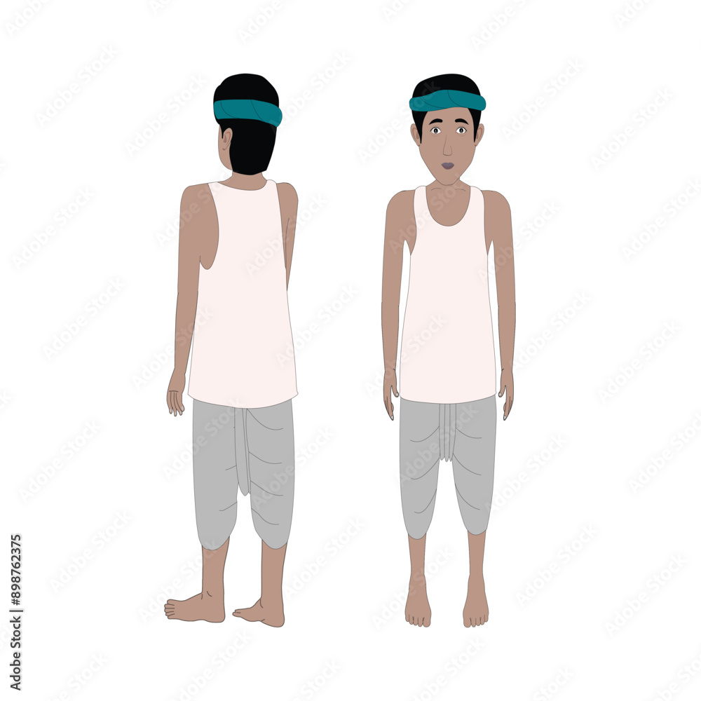 Indian village man cartoon character. moral stories for the best ...