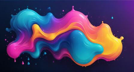 Wall Mural - abstract colorful background