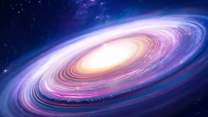 Wall Mural - witness a breathtaking cosmic whirlpool, where swirling colors of gas and dust illuminate the vastne