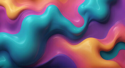 Poster - abstract colorful background