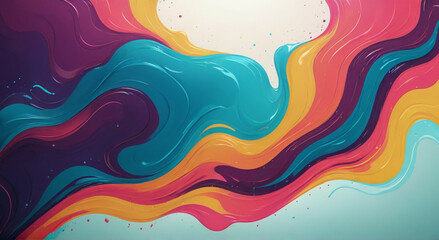 Poster - abstract watercolor background