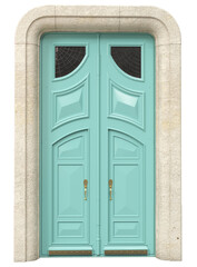 Wall Mural - Entrance classic doors for the house