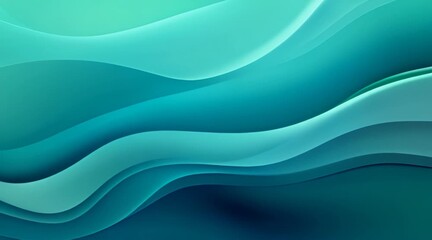 Poster - Abstract animated geometric background in the form of a colored light wave.