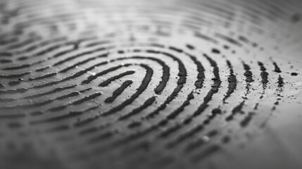 Canvas Print - Enhancing E KYC Security with Fingerprint Recognition and Copy Space