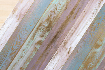 Wall Mural - scrapbooking paper with plank design accented with embossed gold 