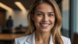 © YOUSSEF - Smiling Young Businesswoman in Suit: Professional Portrait with Confident Expression