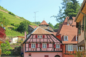 Poster - Street in Ribeauville, Alsace, France	