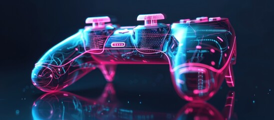 neon game controller