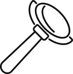 Poster - simple icon of a magnifying glass, perfect for representing concepts like research and investigation