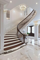 Wall Mural - Modern Luxury Home Interior Design Staircase