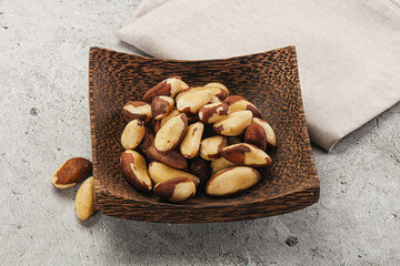 Wall Mural - Brazil nut kernel in the bowl