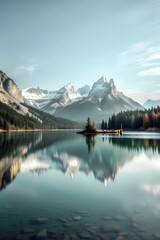 Wall Mural - reflection in the mountains