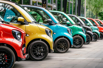 consept Image of electric family compact cars 20years from now 