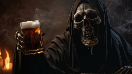 Wall Mural - Grim Reaper Toast