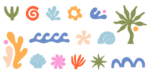 Wall Mural - vector set of artistic patches,doodles and stickers with copy space for text.modern design elements 