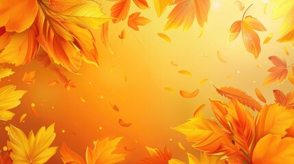 Poster - A close-up view of a cluster of leaves suspended in the air, often used for decoration or design projects