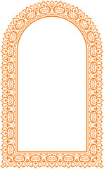 Wall Mural - Vector illustration of frame border. Traditional Islamic design. Suitable for use in calligraphy decorations, backgrounds, frames, invitation cards. usability with the text input area in the center