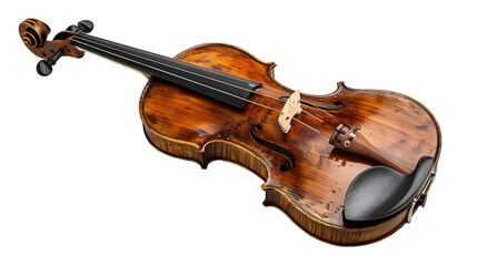 Wall Mural - [Transparent Background PNG]A violin on a white background