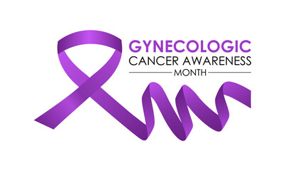 Wall Mural - Vector Illustration for Gynecologic Cancer Awareness Month is september. Background, Poster, Banner, Advertising, and background design. Calligraphy Realistic Teal Ribbon.