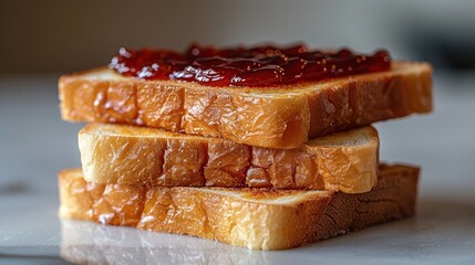 Poster - Stack of Toast with Jam