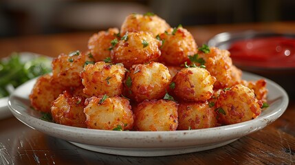 Poster - Crispy Potato Bites with Parsley and Sauce