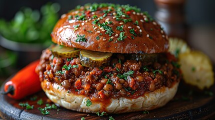 Poster - Delicious Sloppy Joe Sandwich