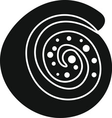 Poster - Black and white spiral shape creates a hypnotic effect with its concentric circles