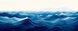 © nitiroj - Water waves, ocean ripple effect, flat design illustration