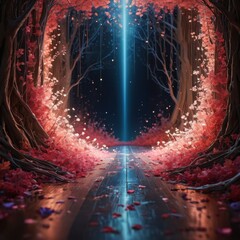 Poster - Magical Forest Pathway.