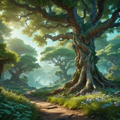 Poster - Enchanted Forest Path.